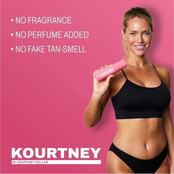 KOURTNEY Instant Self Tan Hyaluronic Acid Mousse Medium Clear DHA Fragrance Free - Picture 10 of 10